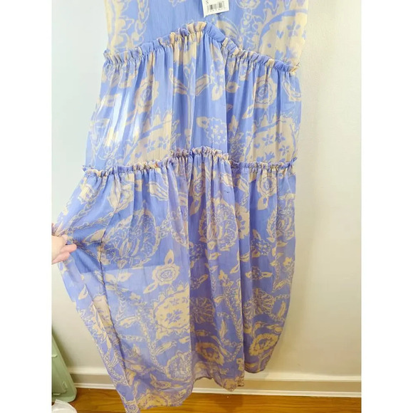 NWT Free People Maxi Dress Periwinkle floral print size S - Picture 7 of 16